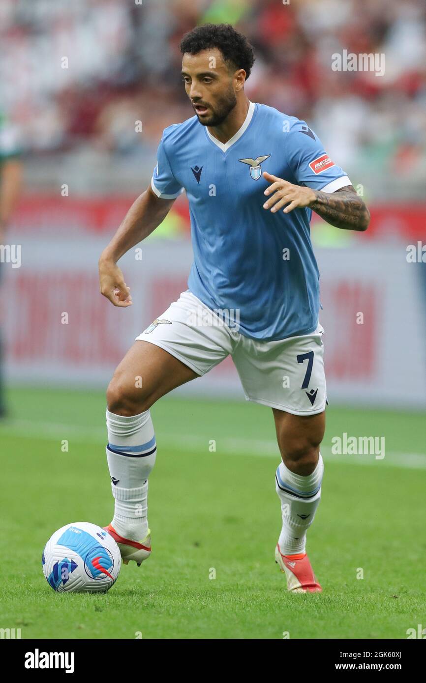 Milano, 12 settembre 2021. Felipe Anderson della SS Lazio durante la serie A match a Giuseppe Meazza, Milano. Il credito d'immagine dovrebbe essere: Jonathan Moscrop / Sportimage Foto Stock