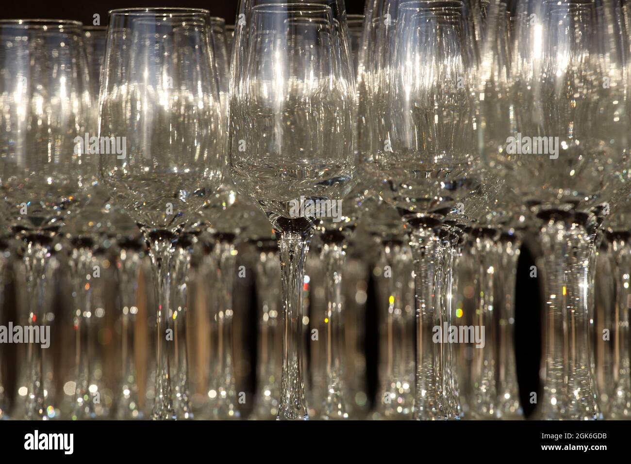 Bicchieri di champagne Foto Stock