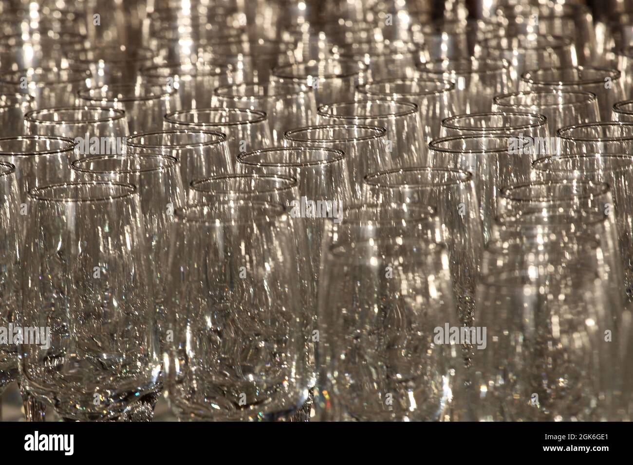Bicchieri di champagne Foto Stock