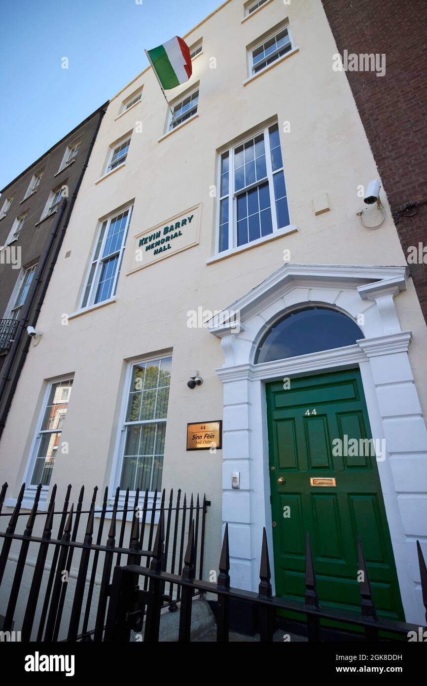 sala commemorativa di kevin barry sinn fein ard oifig parnell square west dublino, repubblica d'irlanda ex sede dei volontari irlandesi Foto Stock