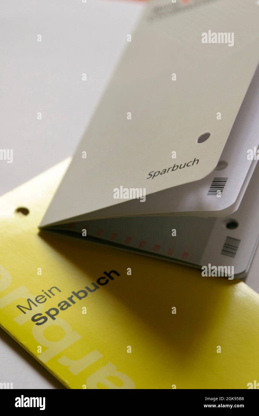 Aprire un libro di risparmio con il consulente, Austria Foto Stock