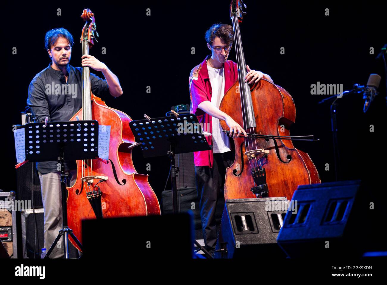 Roma, Italia. 13 settembre 2021. Una striscia di prima terra 2021 presenta: Premio SIAE 2021 - Danilo Rea e Luciano Biondini alla Casa del Jazz. (Foto di Daniela Franceschelli/Pacific Press) Credit: Pacific Press Media Production Corp./Alamy Live News Foto Stock