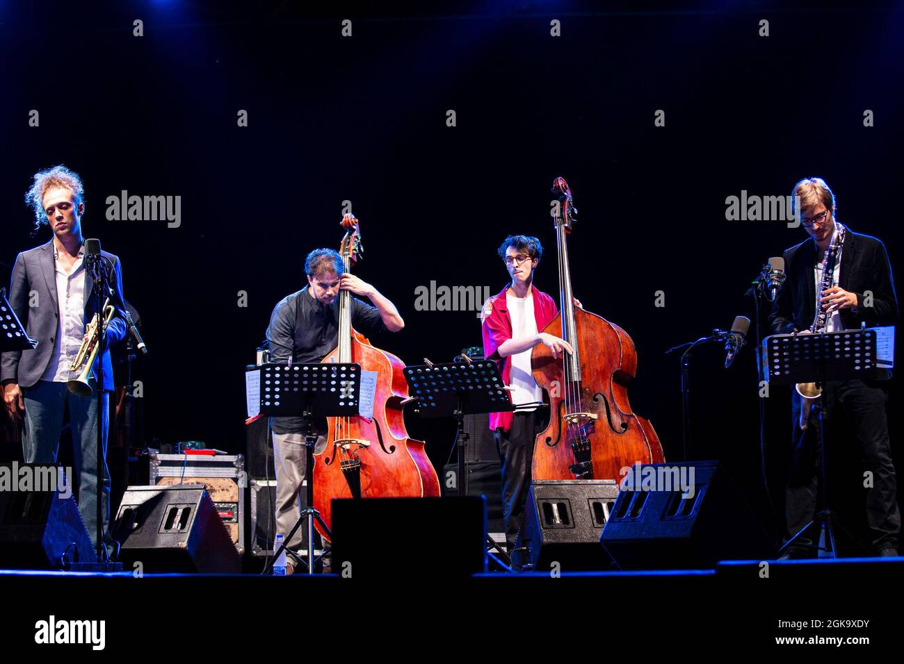 Roma, Italia. 13 settembre 2021. Una striscia di prima terra 2021 presenta: Premio SIAE 2021 - Danilo Rea e Luciano Biondini alla Casa del Jazz. (Foto di Daniela Franceschelli/Pacific Press) Credit: Pacific Press Media Production Corp./Alamy Live News Foto Stock