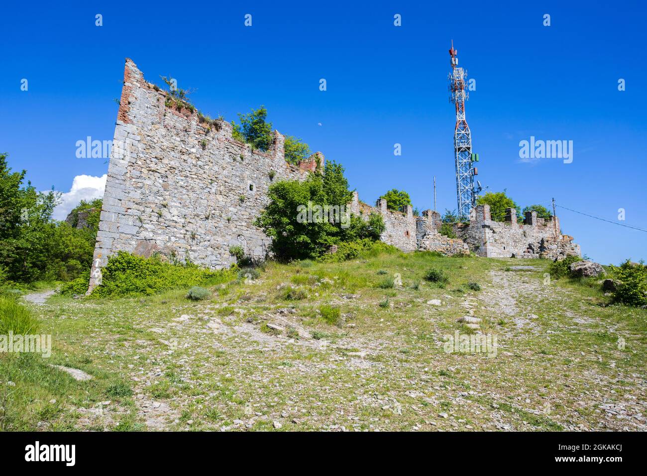 Vista di Fort Richelieu a Genova, Italia Foto Stock