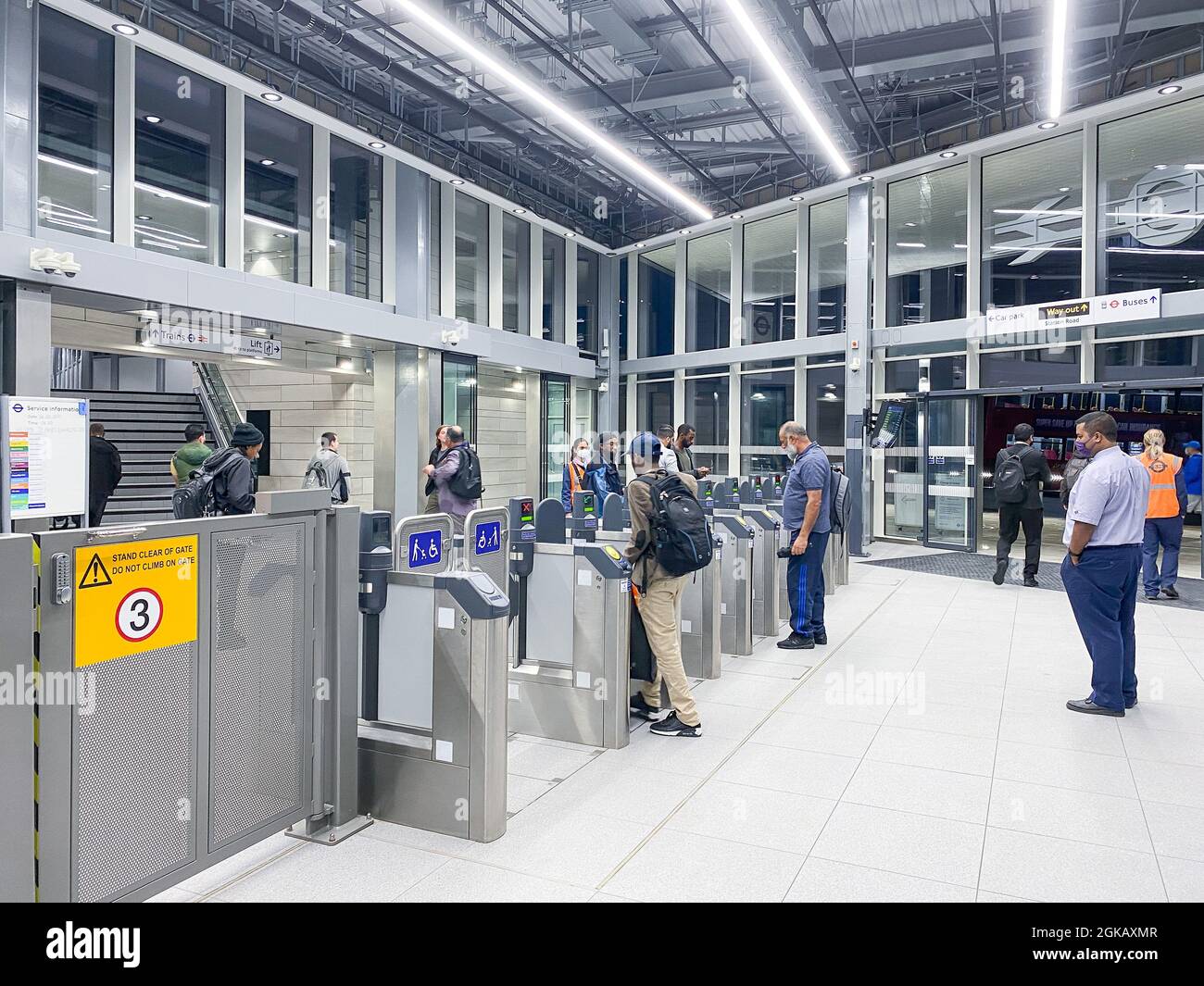 Hayes e Harlington nuova stazione ferroviaria TFL Foto Stock