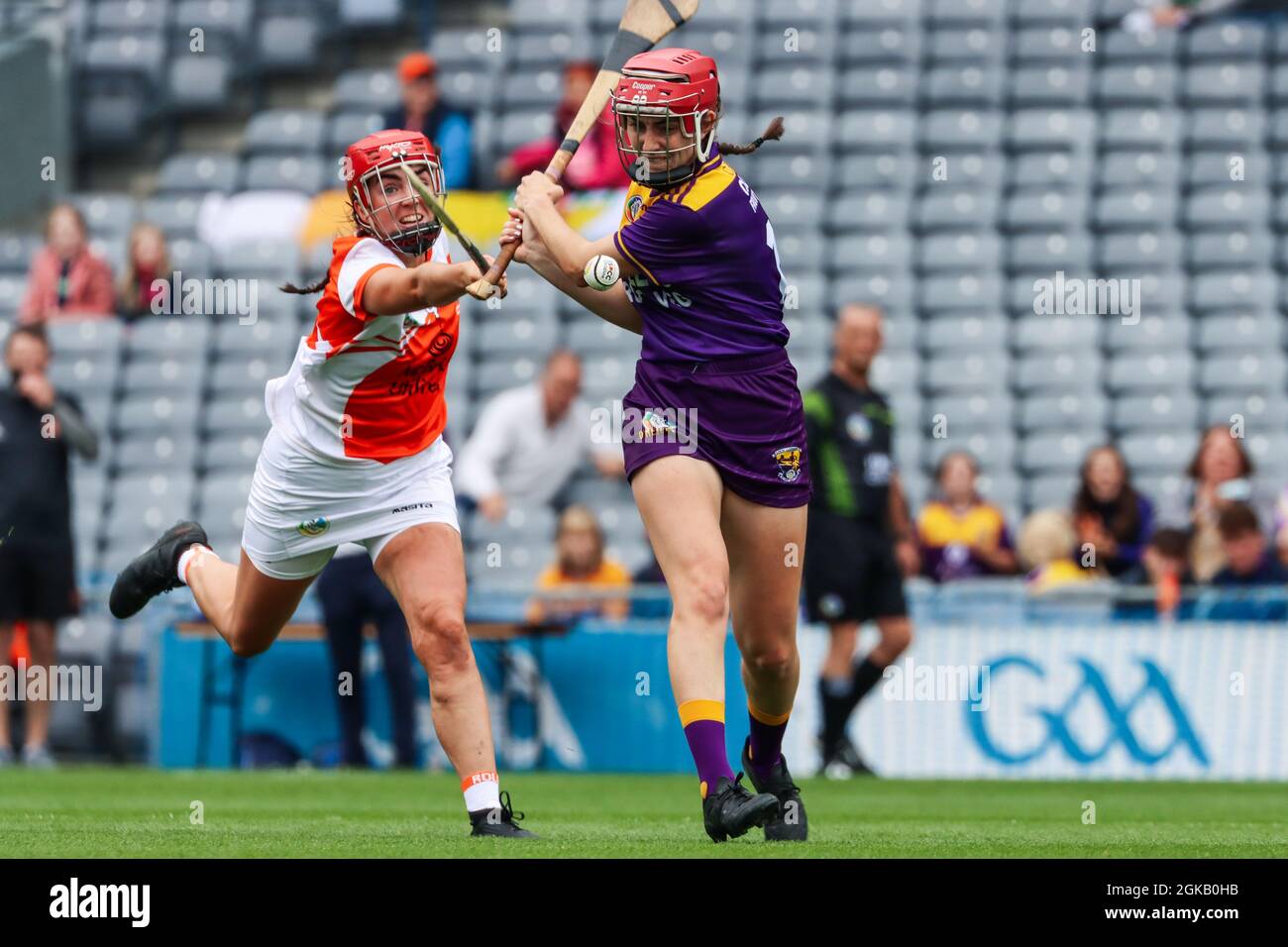 12 settembre 2021, Dublino, Irlanda: All Ireland Premier Junior Camogie Final - Armagh (1-11) vs Wexford (1-14) Foto Stock