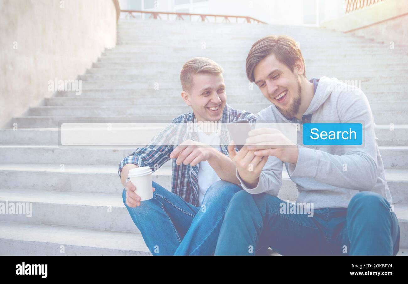 Ottimizzazione dei motori di ricerca Internet navigazione in linea SEO Foto Stock