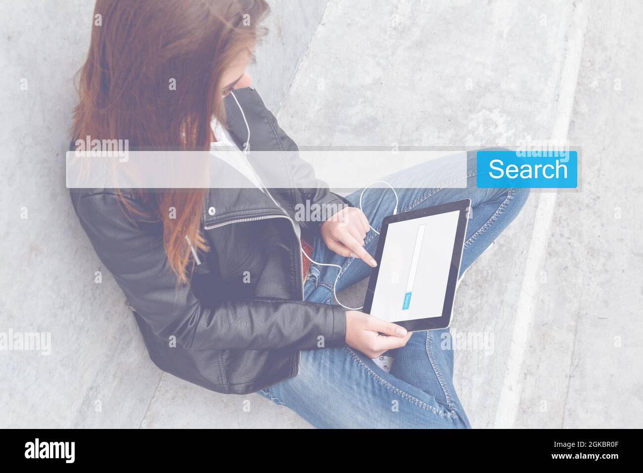 Ottimizzazione dei motori di ricerca Internet navigazione in linea SEO Foto Stock