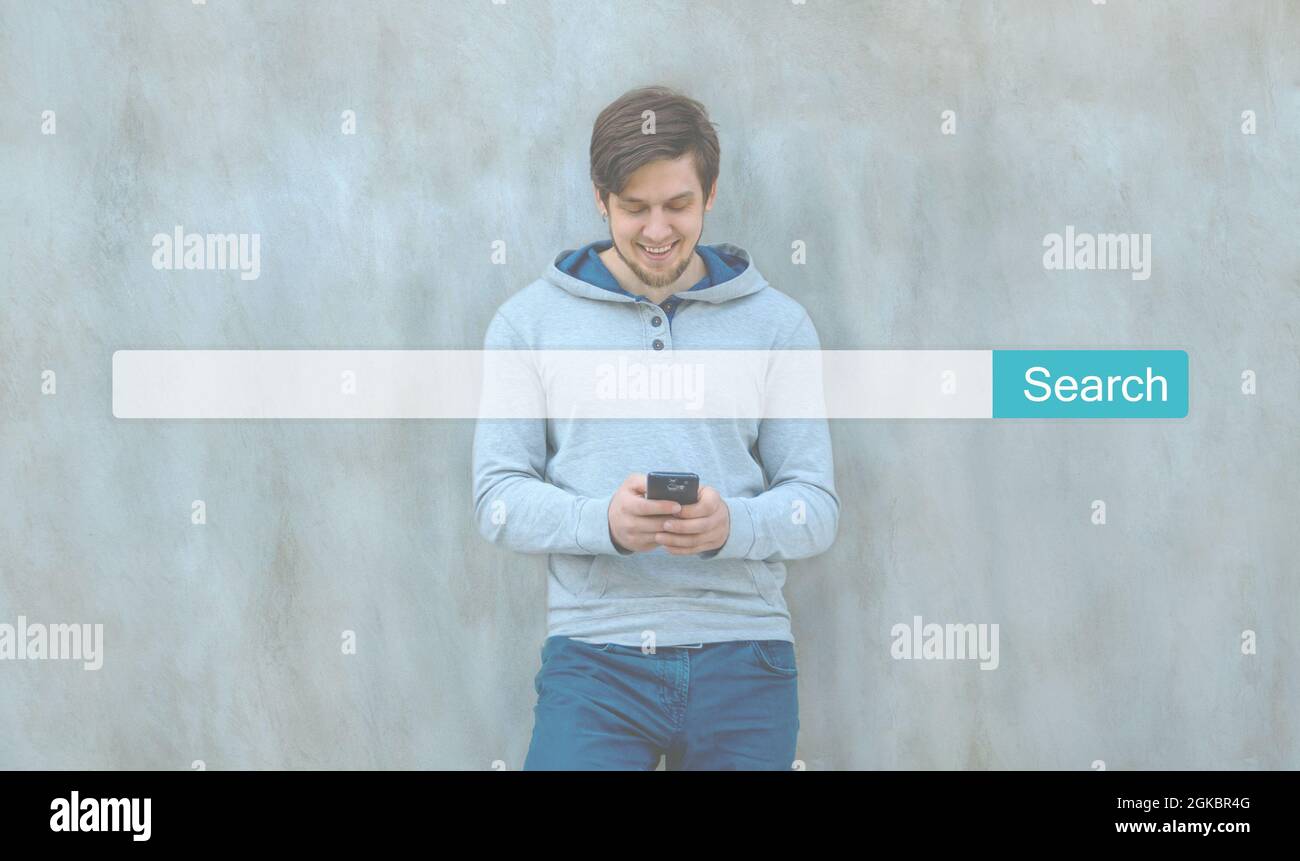 Ottimizzazione dei motori di ricerca Internet navigazione in linea SEO Foto Stock
