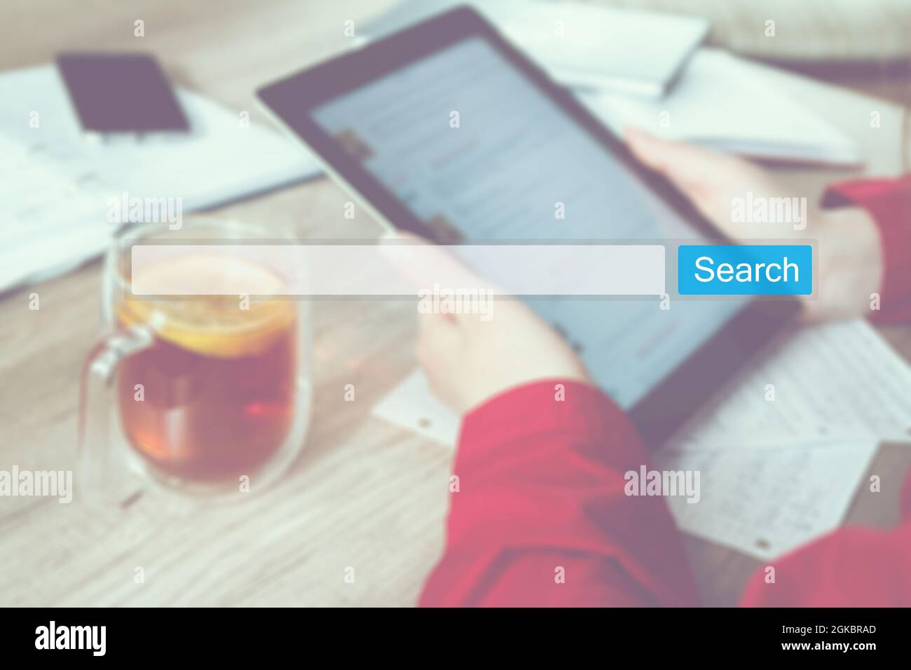 Ottimizzazione dei motori di ricerca Internet navigazione in linea SEO Foto Stock