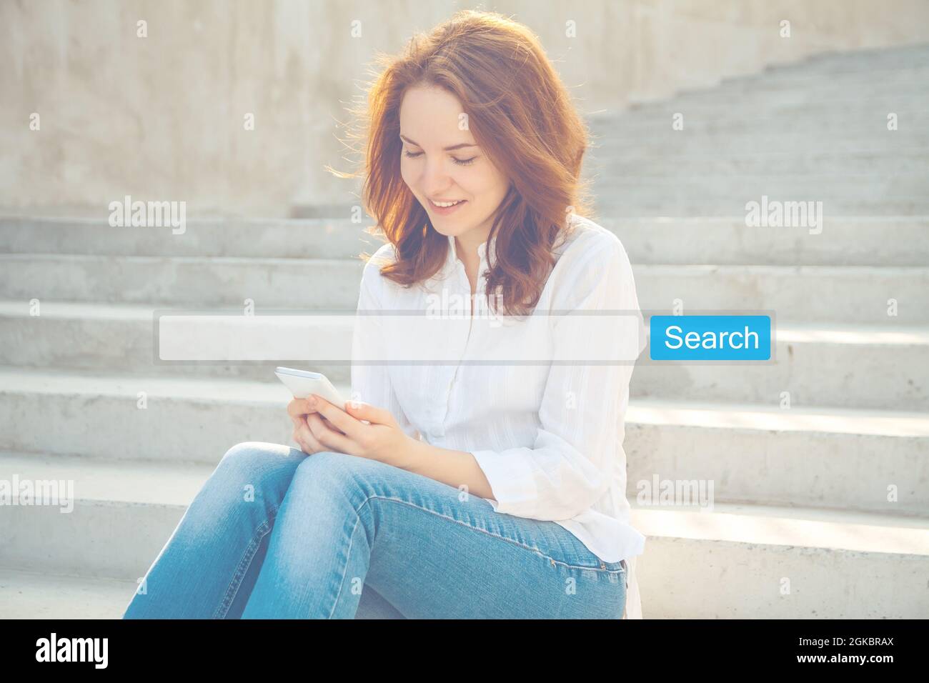 Ottimizzazione dei motori di ricerca Internet navigazione in linea SEO Foto Stock