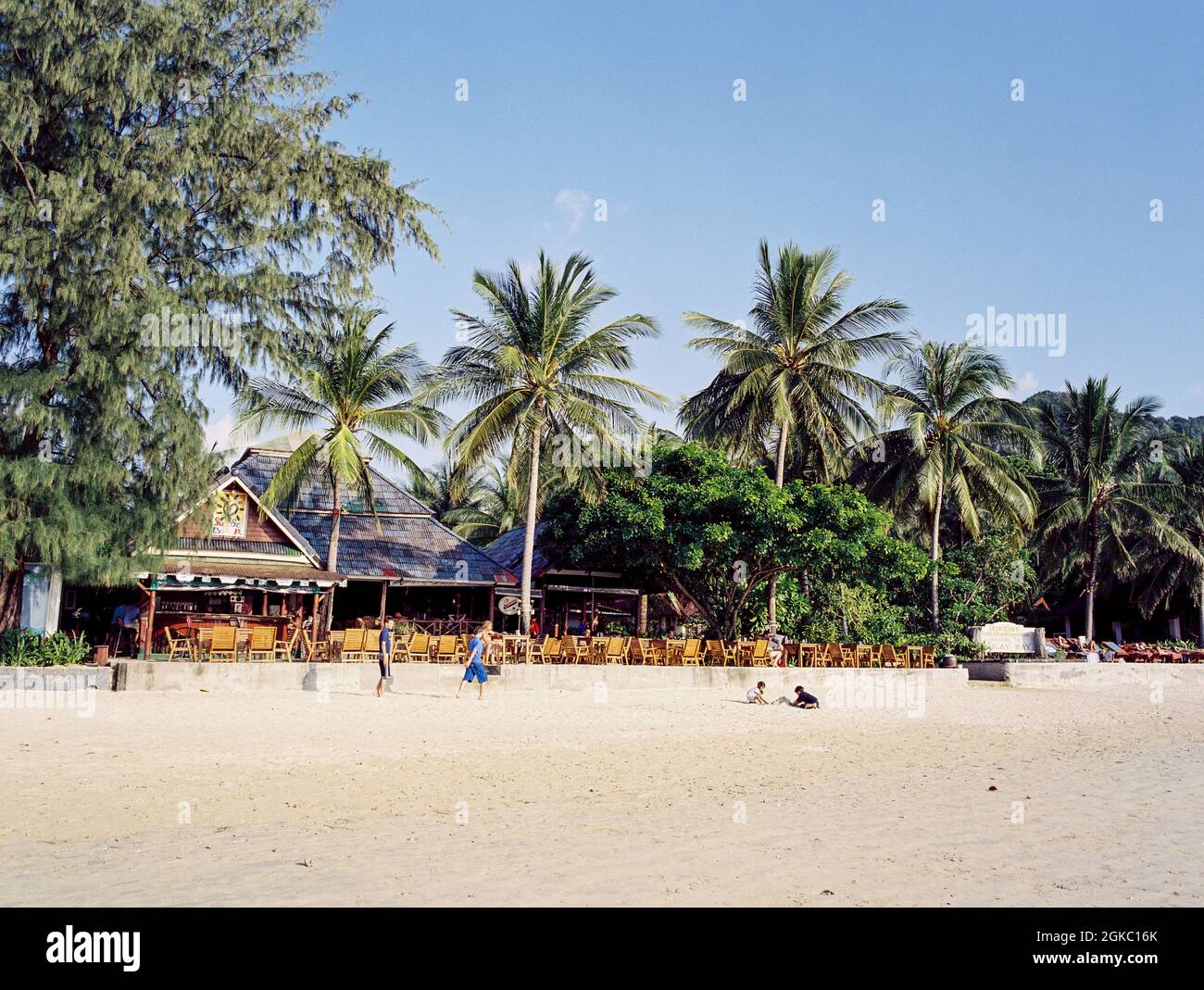 Railay Village Resort, Railay Peninsular, Krabi, Thailandia. Foto Stock