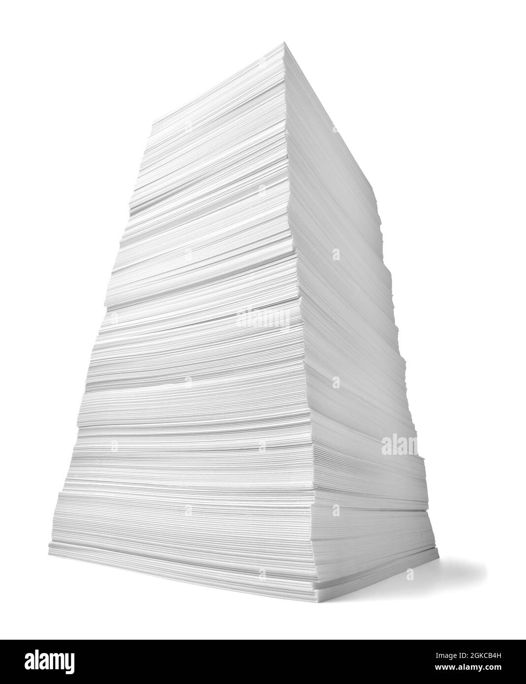 carta pila pila di documenti per ufficio formazione senza lavoro Foto Stock