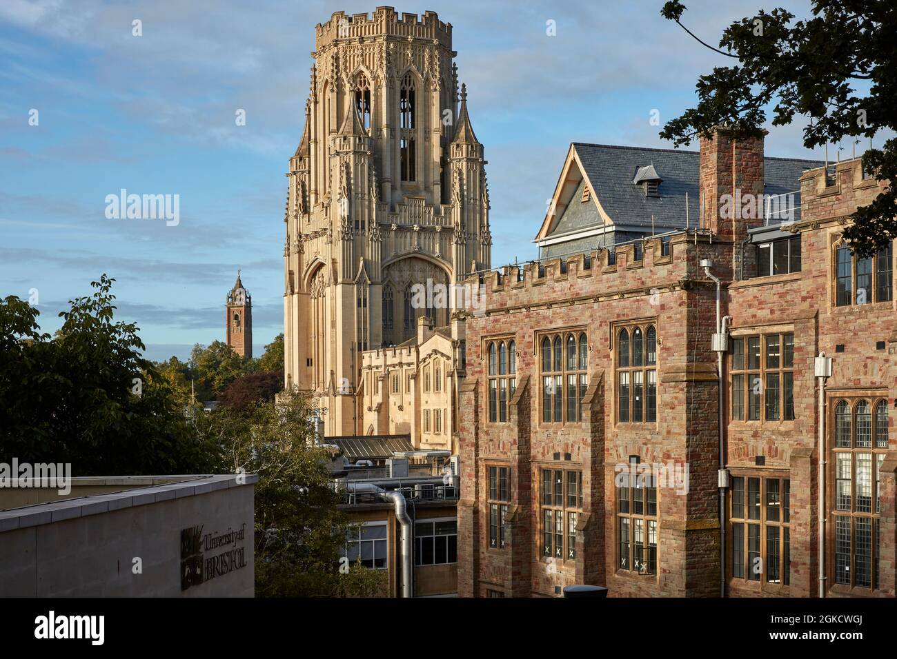 Bristol University Wills Memorial Building e Wills Memorial Tower Foto Stock