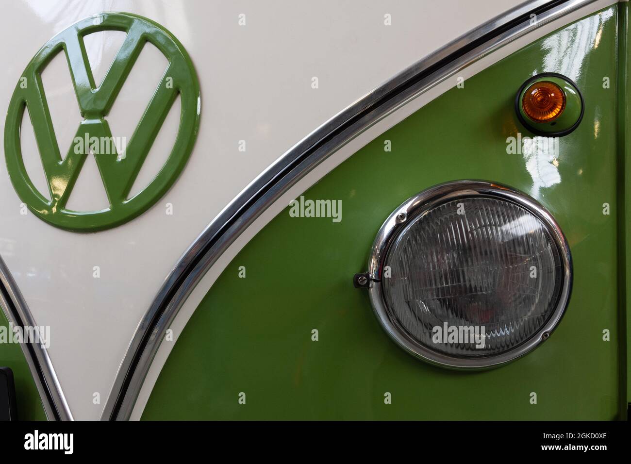 Sezione parziale da un trasportatore VW T1 Foto Stock