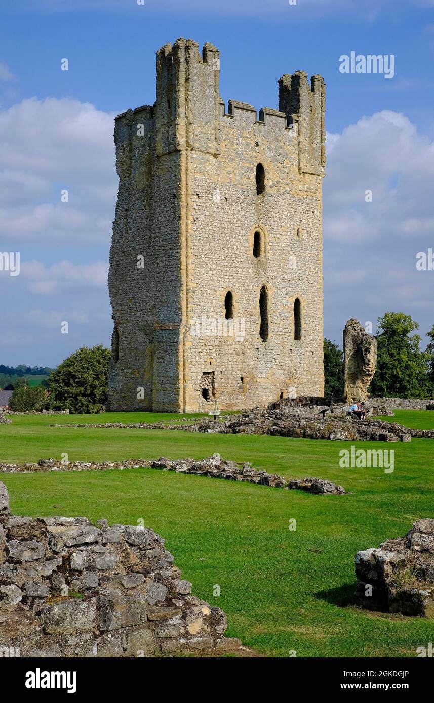 castello di helmsley, nord yorkshire, inghilterra Foto Stock