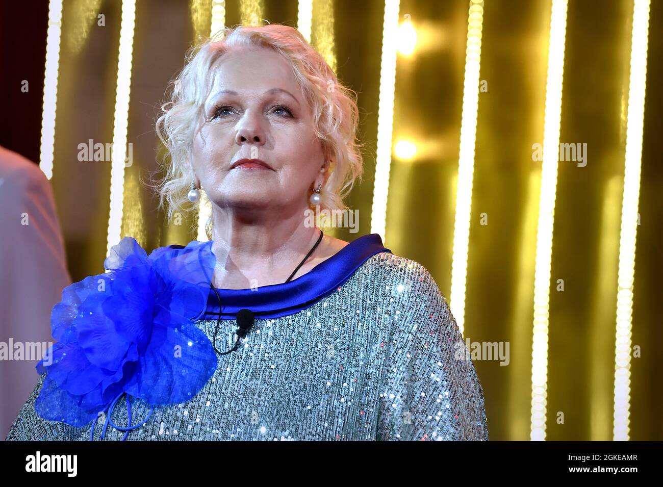 Venezia, Italia. 13 settembre 2021. La concorrente Katia Ricciarelli durante la mostra Big Brother VIP 6 negli studi Cinecittà Roma (Italia), 13 settembre 2021 Credit: dpa/Alamy Live News Foto Stock