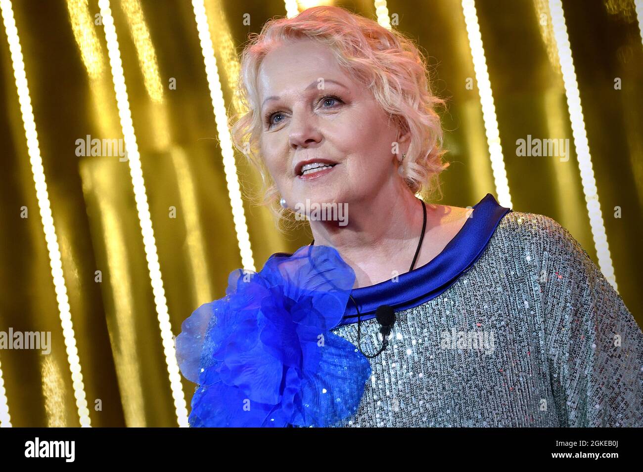 Venezia, Italia. 13 settembre 2021. La concorrente Katia Ricciarelli durante la mostra Big Brother VIP 6 negli studi Cinecittà Roma (Italia), 13 settembre 2021 Credit: dpa/Alamy Live News Foto Stock