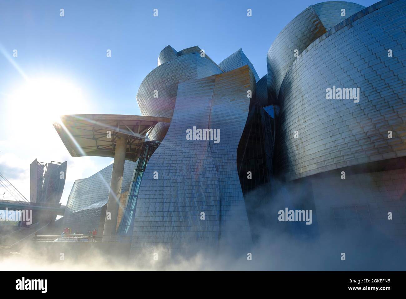 Museo Guggenheim Bilbao, architetto Frank O. Gehry, Bilbao, provincia di Bizkaia, Pais Vasco, Paesi Baschi, Spagna Foto Stock