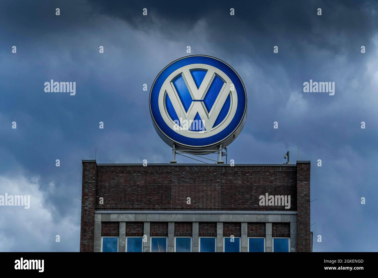 Sede centrale VW, Wolfsburg, bassa Sassonia, Germania Foto Stock