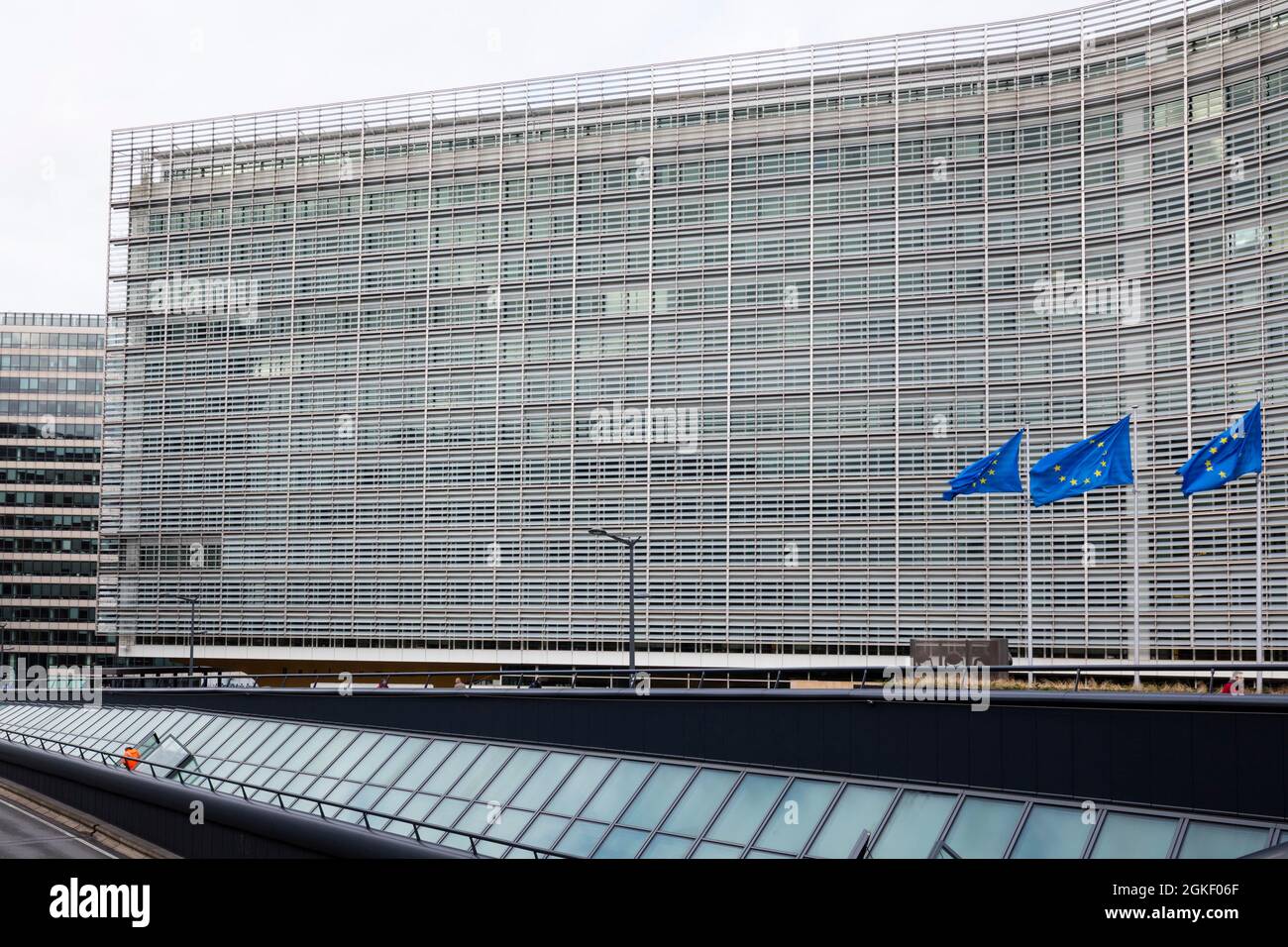 Berlaymont, quartiere della Commissione europea, Bruxelles, Belgio Foto Stock