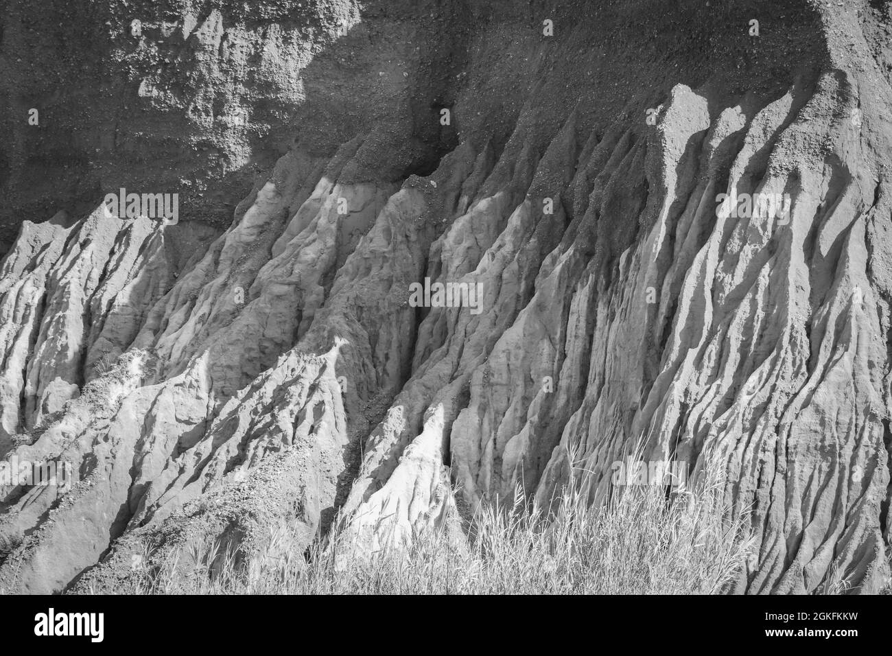 formazione di roccia con colpo di primo piano di erosione Foto Stock