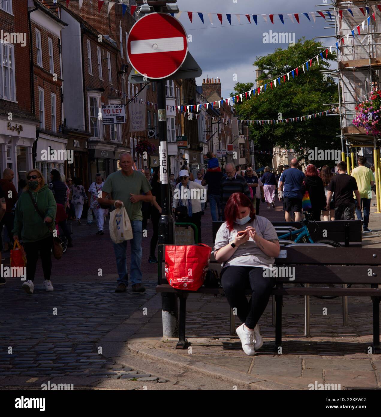 East Street Chichester, Regno Unito. Foto Stock