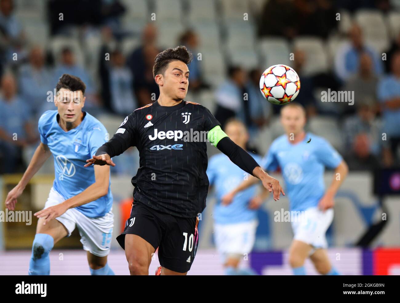 Paulo Dybala della Juventus durante la partita di calcio del gruppo H della UEFA Champions League tra Malmo FF e Juventus FC al Malmo New Stadium di Malmo, Svezia, il 14 settembre 2021. Foto: Andreas Hillergren / TT / codice 10600 *** SWEDEN OUT *** Foto Stock