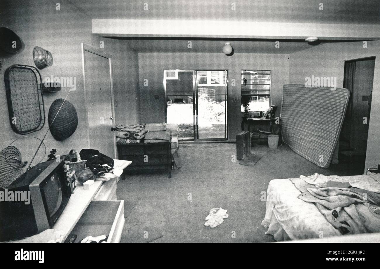 ©1979 Lair of the 'Killer Bees' dal 18 maggio 1979 al 22 maggio 1979 un appartamento garage nella parte ovest di Austin dove i democratici del Senato si sono nascosti per bloccare due fatture nella sessione 1979. Foto Stock
