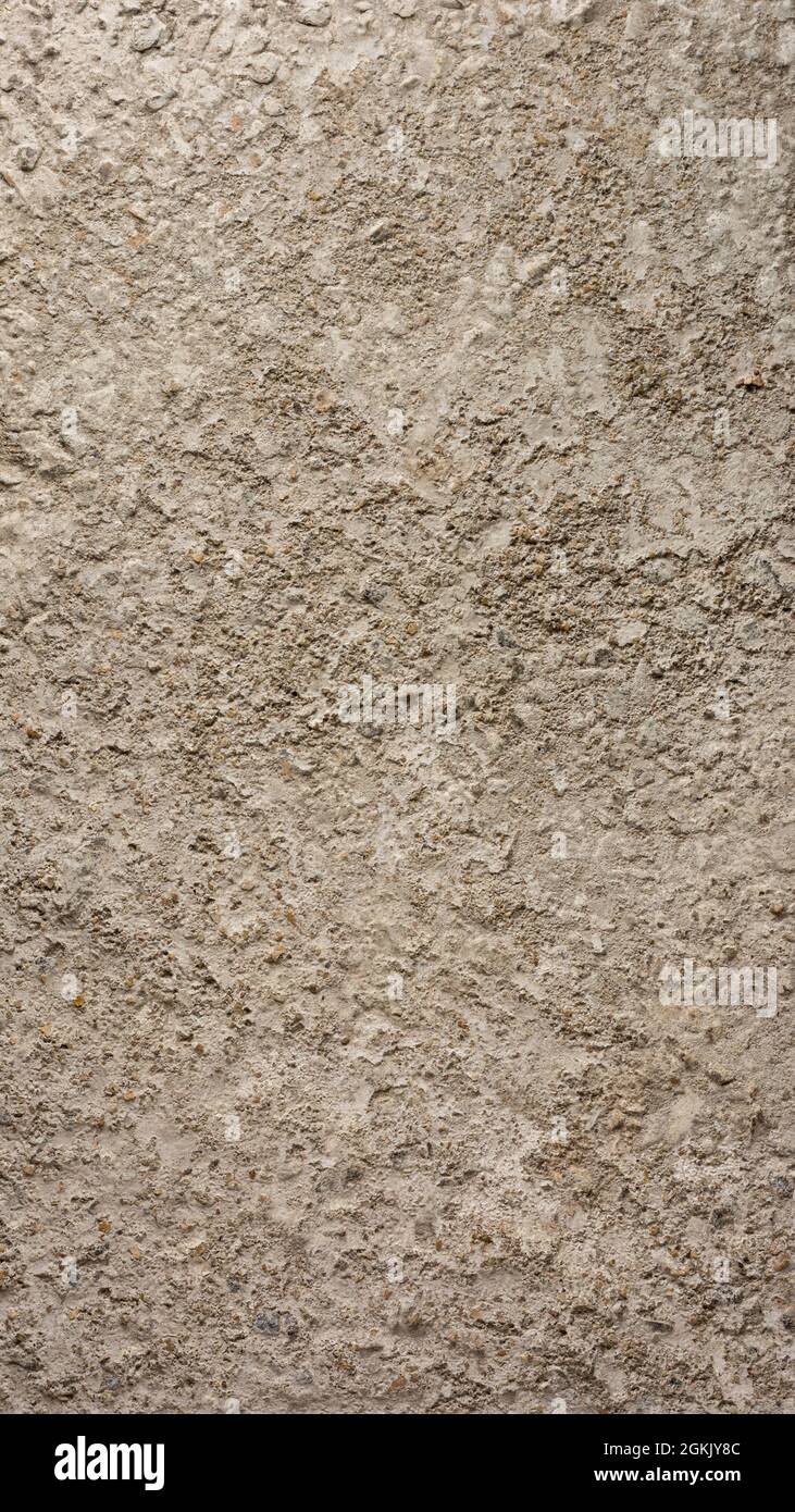 cemento ruvido e calcestruzzo fondo texture, closeup di strato di malta superficie pattern Foto Stock
