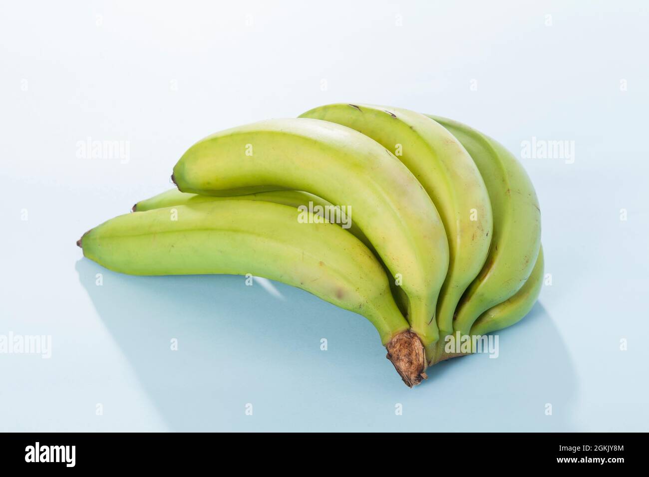 Banana verde biologico Delicious Tropical Fruit - Musa Paradiso Foto Stock