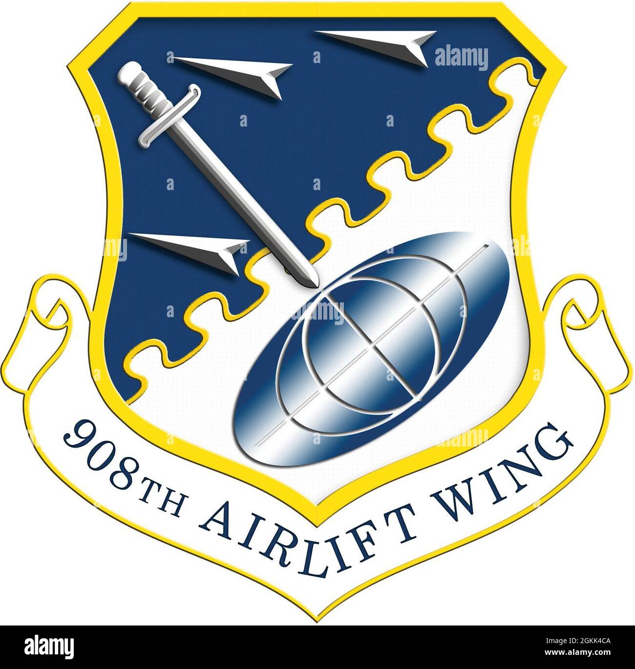 La 908th Airlift Wing è l'unica ala di comando della riserva dell'aeronautica degli Stati Uniti nello stato dell'Alabama. La sede principale dell'ala è la ventiduesima Air Force situata presso la base della riserva aerea di Dobbins, vicino ad Atlanta, Georgia. STATI UNITI A Foto Stock