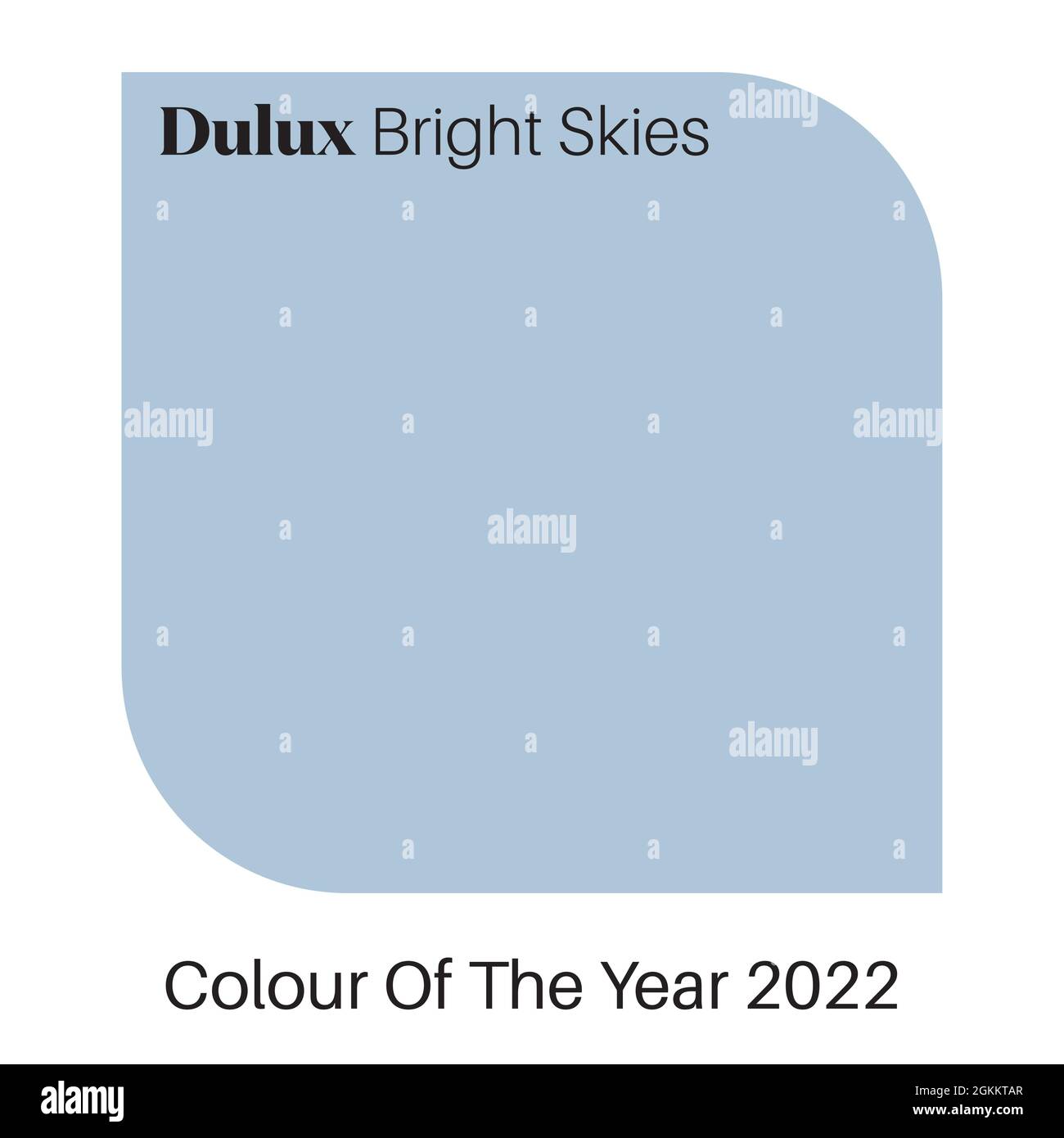 Dulux cieli luminosi - colore dell'anno 2022 Illustrazione Vettoriale