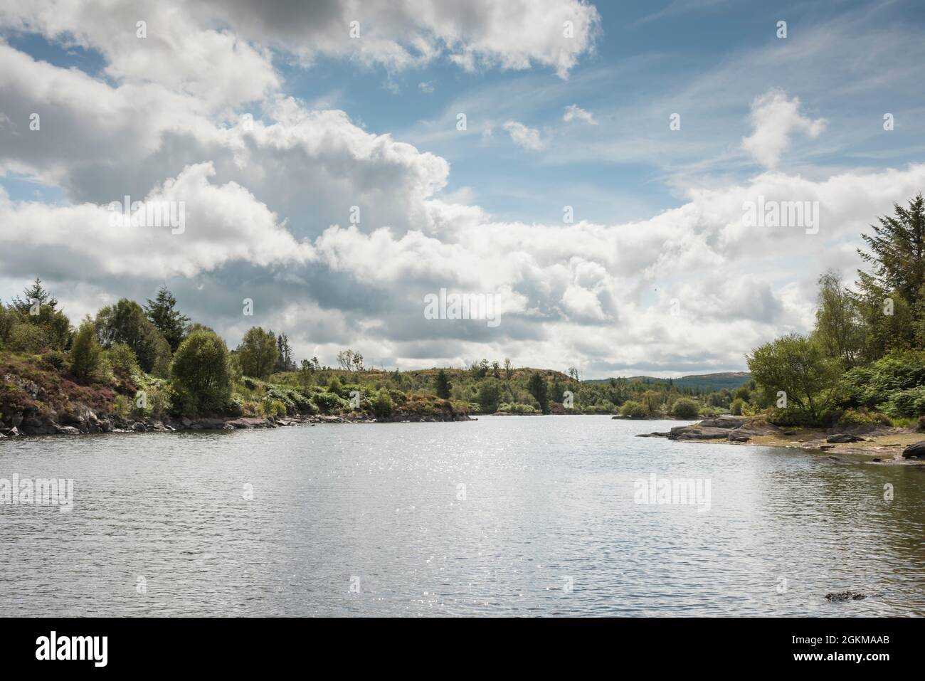 Una vista sul Lago Elsi nr Betws-y-Coed nel Parco Nazionale Snowdonia Galles del Nord Regno Unito Foto Stock