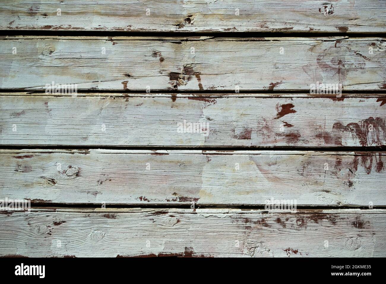 Legno bianco vecchio sporco verniciato texture per il vostro disegno o. progetto Foto Stock