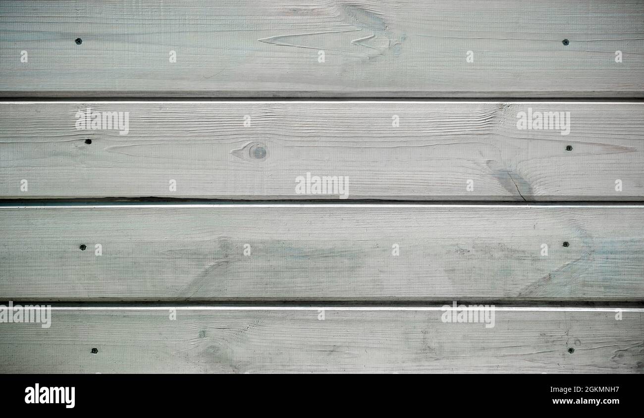 Sfondo bianco e nero di tavole di legno vuote Foto Stock