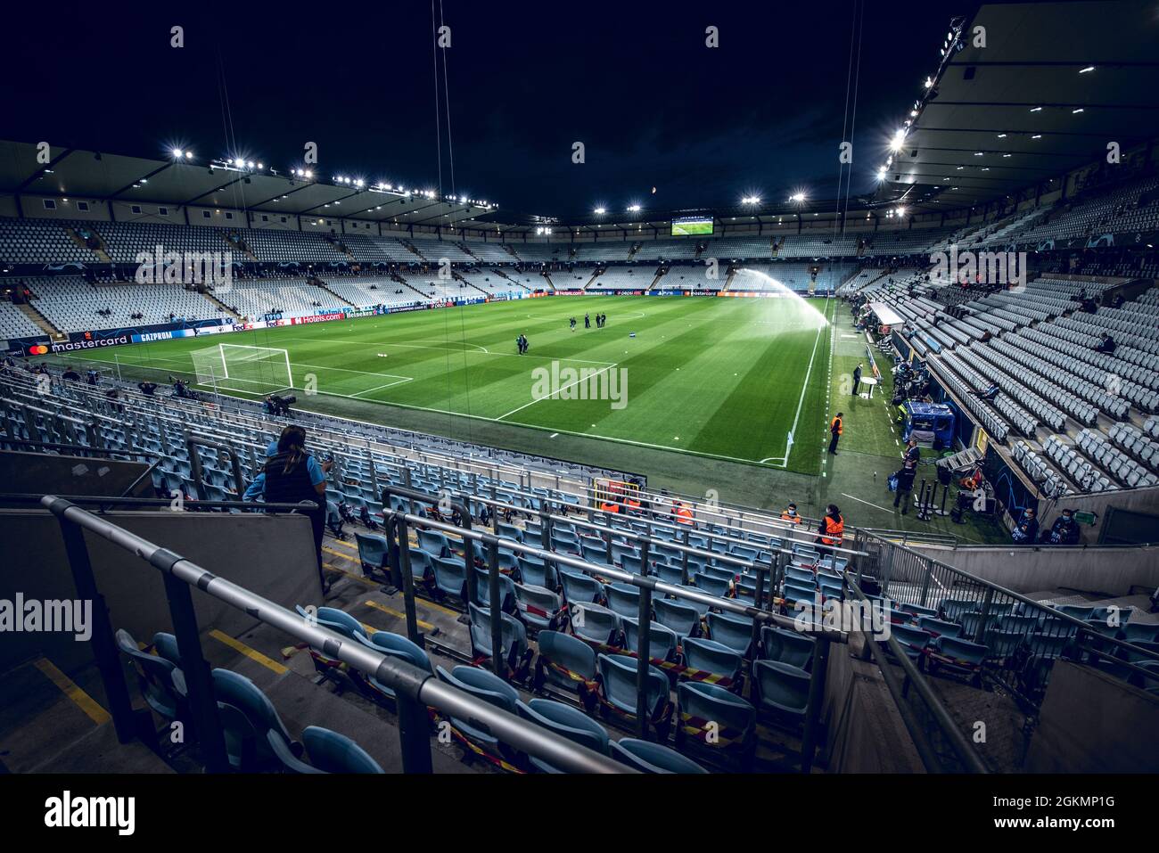 Malmo, Svezia. 14 settembre 2021. Lo stadio Eleda Stadion è pronto per la  partita della Champions