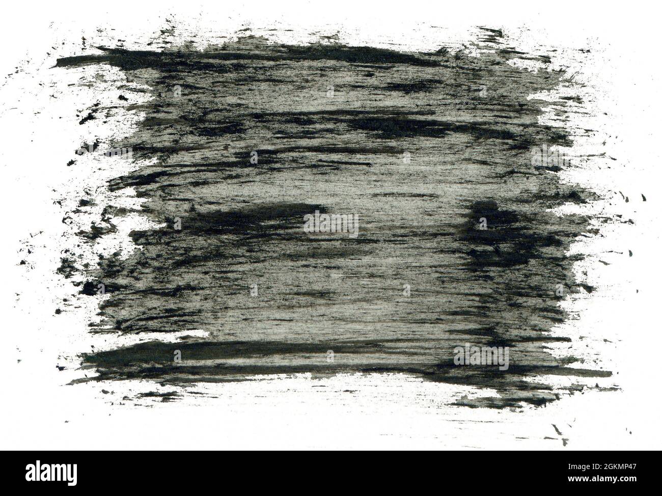 Nero grugnoso astratto dipinto a mano sfondo isolato per il tuo design con spazio per il testo Foto Stock