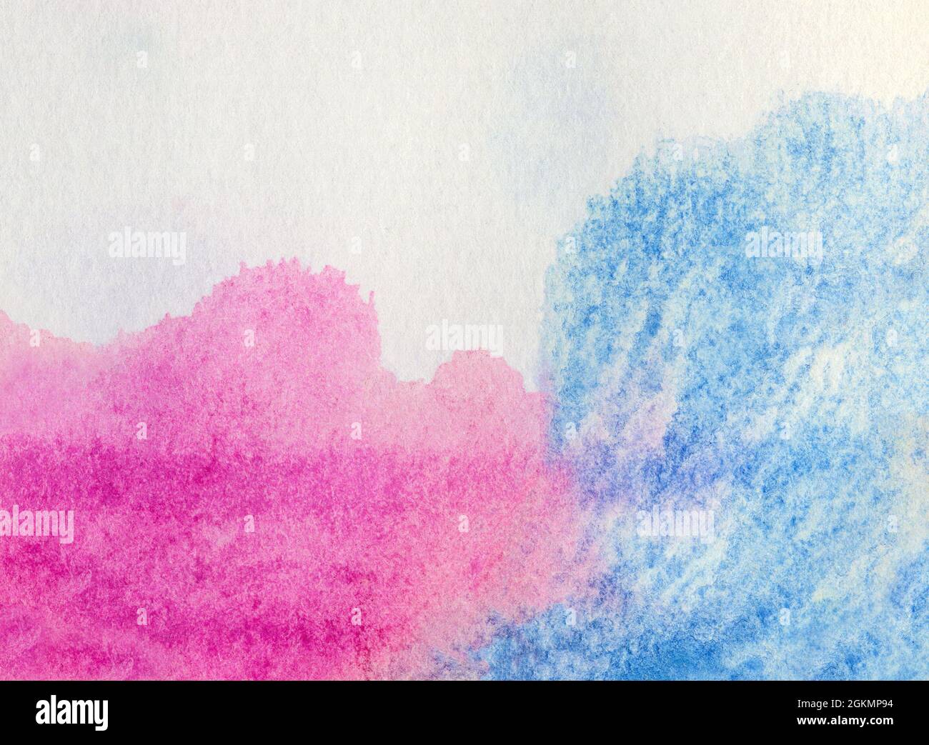Sfondo o texture acquerelli blu e rosa sulla superficie della carta Foto  stock - Alamy