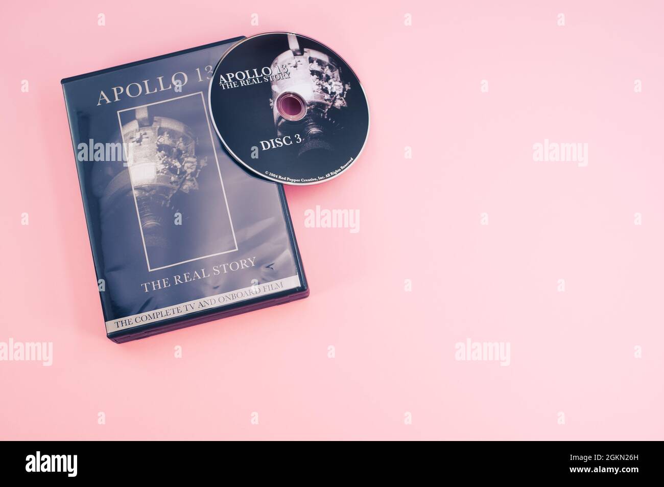 Apollo 13 aborted moon mission documentario DVD media con spazio di copia Foto Stock
