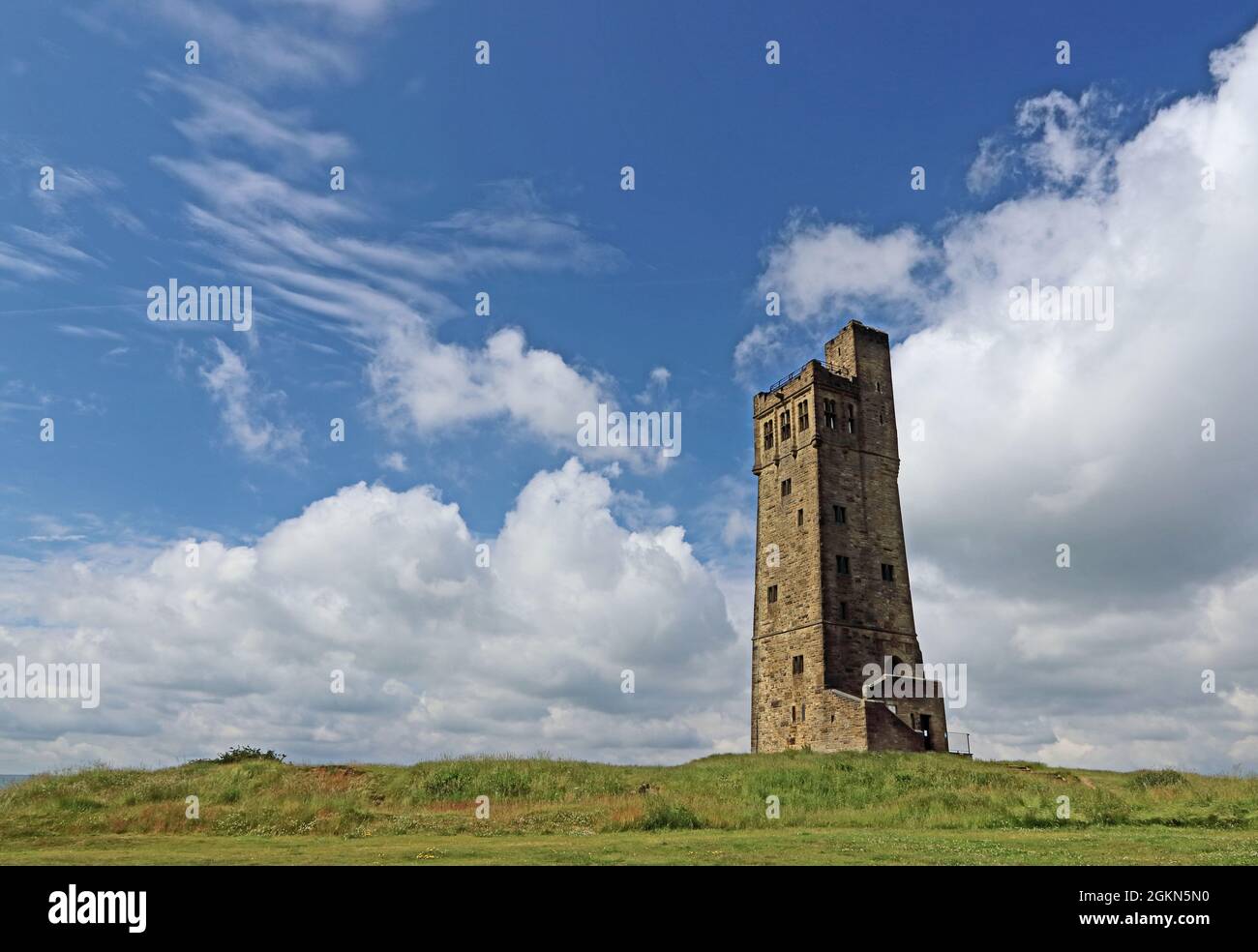 Victoria Tower, Castle Hill, Huddersfield Foto Stock