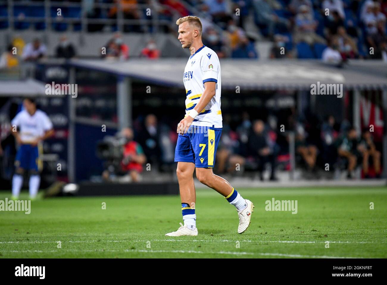 Bologna, Italia. 13 settembre 2021. Ritratto di Antonin Barak (Verona) durante il Bologna FC vs Hellas Verona FC, Campionato Italiano di Calcio a a Bologna, Italia, Settembre 13 2021 Credit: Agenzia indipendente di Foto/Alamy Live News Foto Stock