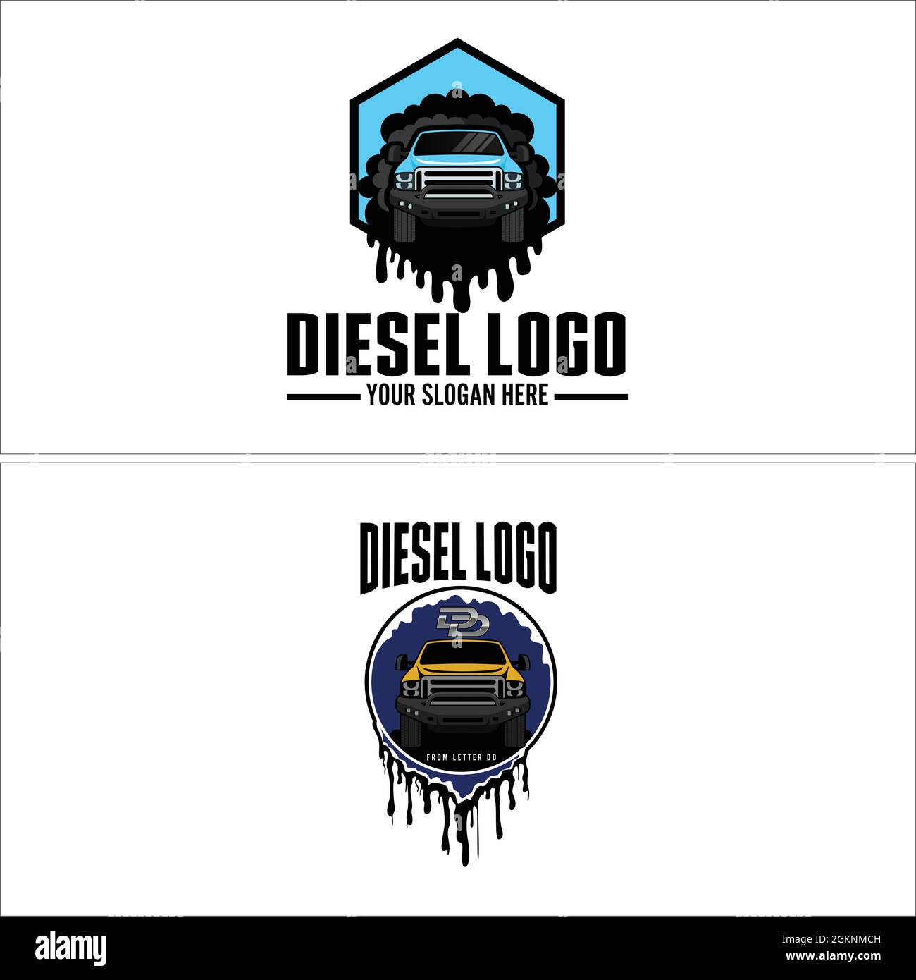 Logo emblema a goccia lubrificante per auto Illustrazione Vettoriale