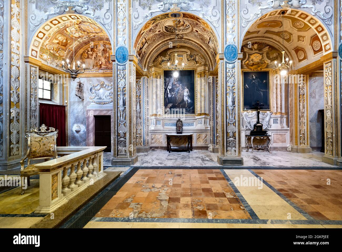 Todi Umbria Italia. Chiesa della Nunziatina Foto Stock