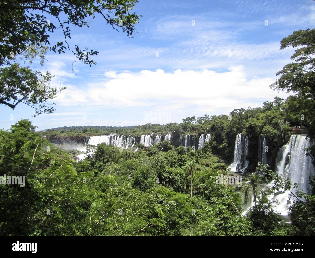 Iguassu () Iguazu Falls, Argentina e Brasile, confine Sud America Foto Stock