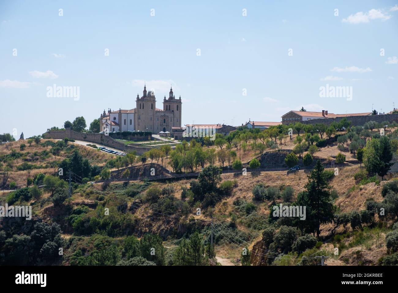 Miranda do Douro, Portogallo - 27 agosto 2021 : Concattedrale di Miranda do Douro, distretto di Braganca, Portogallo Foto Stock