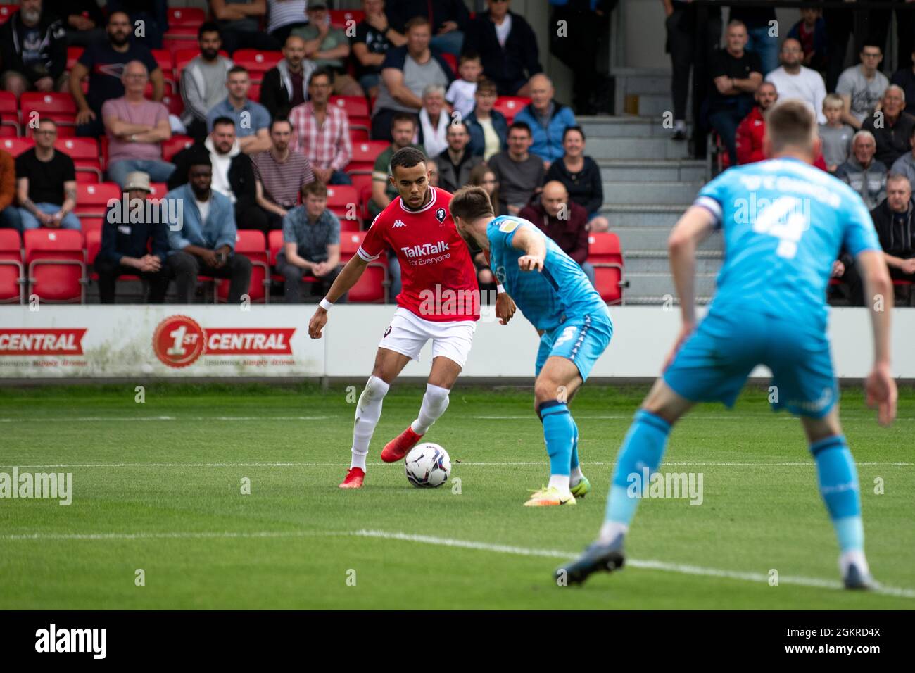 Tireik Wright, Salford City FC. Foto Stock