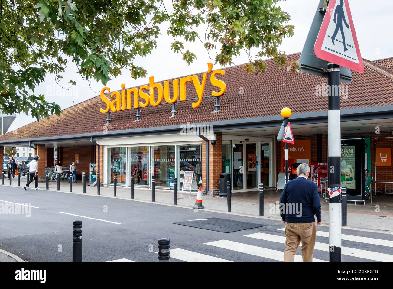 Sainsbury's Superstore all'Harringay Retail Park, Haringey, Londra, Regno Unito Foto Stock