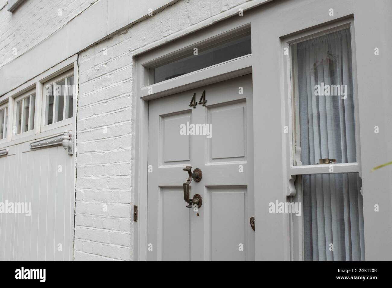 L'ex casa di Ghislaine Maxwell in Kinnerton Street a Belgravia, Knightsbridge, Londra. Foto Stock