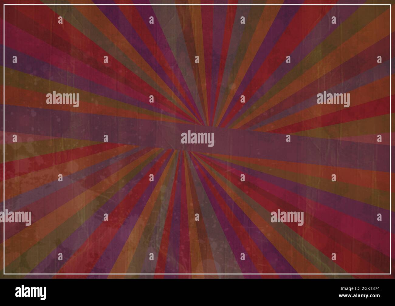 Immagine generata digitalmente di effetto testurizzato su sfondo radiale colorato Foto Stock